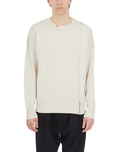 Isabel Benenato Maglia In Cotone-cashmere In Multicolor