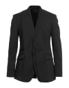 Isabel Benenato Man Blazer Black Size 38 Polyester, Virgin Wool, Elastane