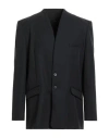 Isabel Benenato Man Blazer Midnight Blue Size 38 Virgin Wool In Black