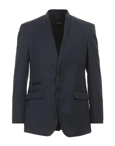 Isabel Benenato Man Blazer Midnight Blue Size 44 Virgin Wool In Blue