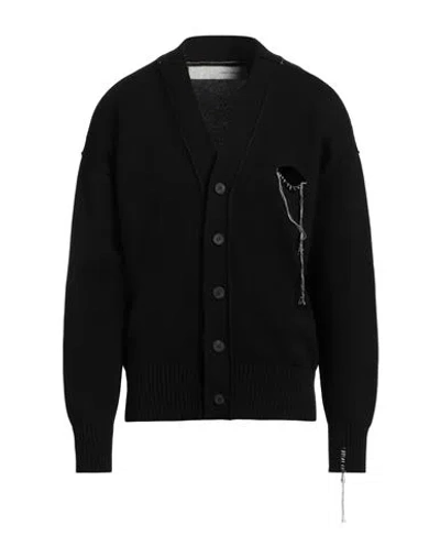 Isabel Benenato Man Cardigan Black Size L Cotton