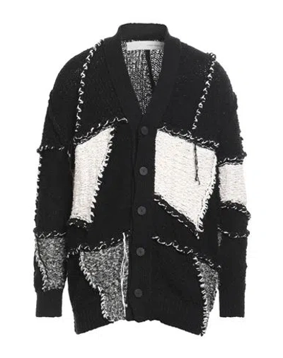 Isabel Benenato Man Cardigan Black Size L Cotton