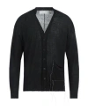Isabel Benenato Man Cardigan Black Size M Linen