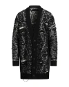 Isabel Benenato Man Cardigan Black Size M Alpaca Wool, Polyamide, Wool