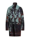 Isabel Benenato Man Cardigan Turquoise Size M Mohair Wool, Alpaca Wool, Polyamide In Blue