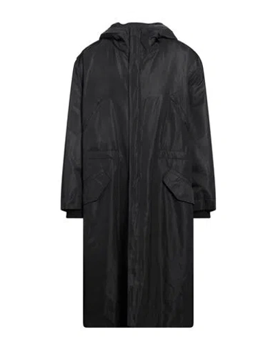 Isabel Benenato Man Coat Black Size 40 Polyester, Wool