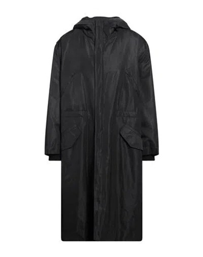 Isabel Benenato Man Coat Black Size 38 Polyester, Wool