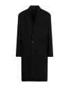 Isabel Benenato Man Coat Black Size 42 Virgin Wool, Polyamide, Polyester