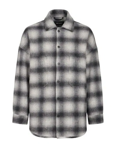 Isabel Benenato Man Coat Grey Size Xl Wool In Gray