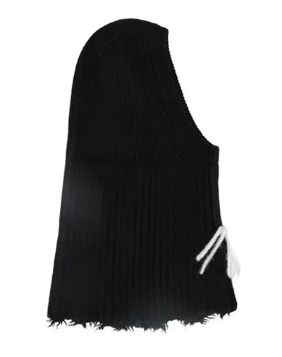 Isabel Benenato Man Hat Black Size Onesize Cashmere, Wool