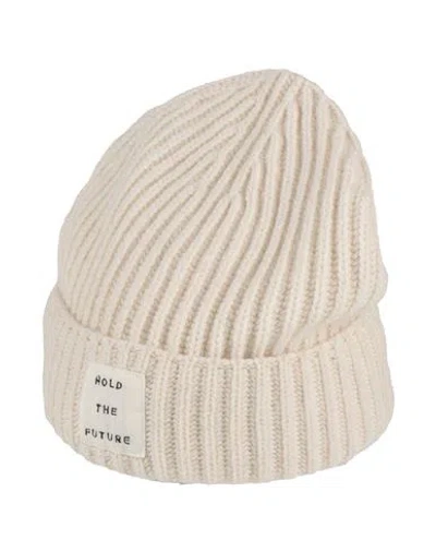 Isabel Benenato Man Hat Cream Size Onesize Cashmere, Wool In White