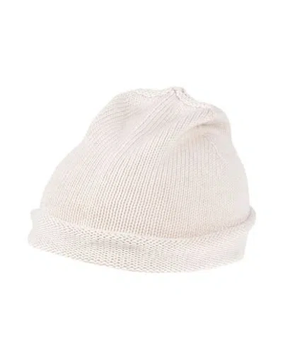 Isabel Benenato Man Hat Off White Size Onesize Cotton, Cashmere In Off White