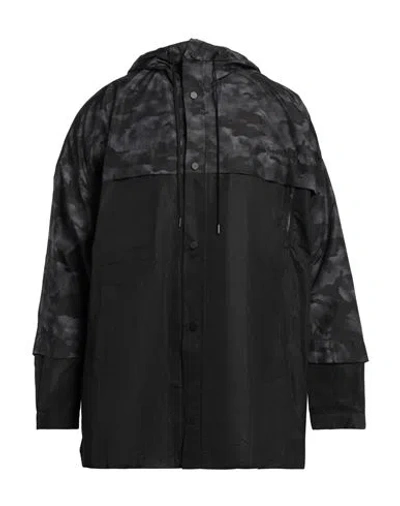 Isabel Benenato Man Overcoat & Trench Coat Charcoal Size 38 Polyester In Grey