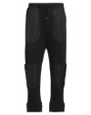 Isabel Benenato Man Pants Black Size M Cotton, Polyester In Black