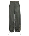 Isabel Benenato Man Pants Military Green Size 32 Polyester, Cotton, Polyamide