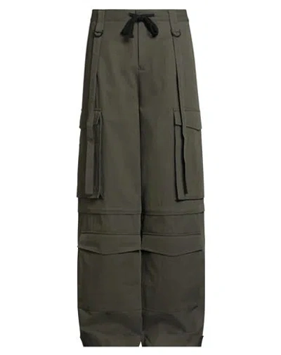 Isabel Benenato Man Pants Military Green Size 34 Cotton, Polyamide