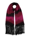 Isabel Benenato Man Scarf Garnet Size - Mohair Wool, Polyamide, Wool In Red