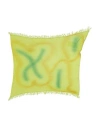 Isabel Benenato Man Scarf Lime Green Size - Cotton In Yellow