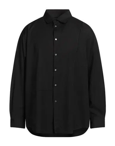 Isabel Benenato Man Shirt Black Size 40 Virgin Wool