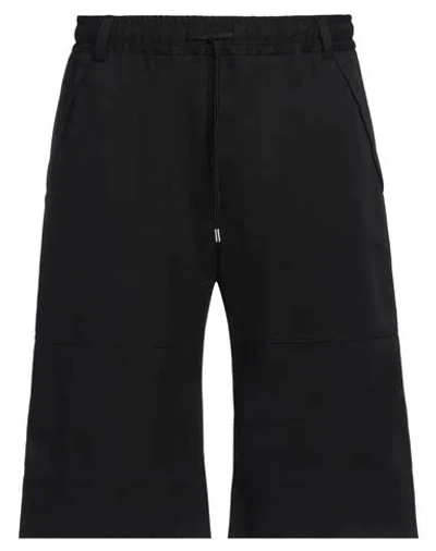 Isabel Benenato Man Shorts & Bermuda Shorts Black Size 32 Cotton, Polyamide