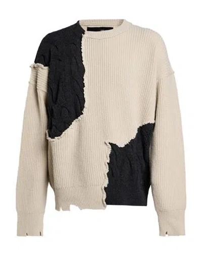 Isabel Benenato Man Sweater Beige Size L Virgin Wool In Neutral