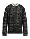 Isabel Benenato Man Sweater Black Size L Alpaca Wool, Polyamide