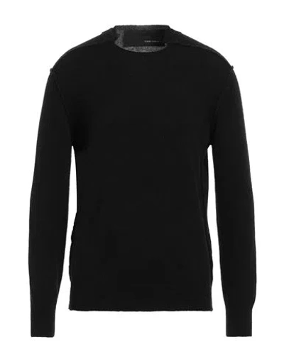 Isabel Benenato Man Sweater Black Size M Alpaca Wool, Polyamide