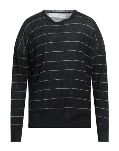 Isabel Benenato Man Sweater Black Size M Linen