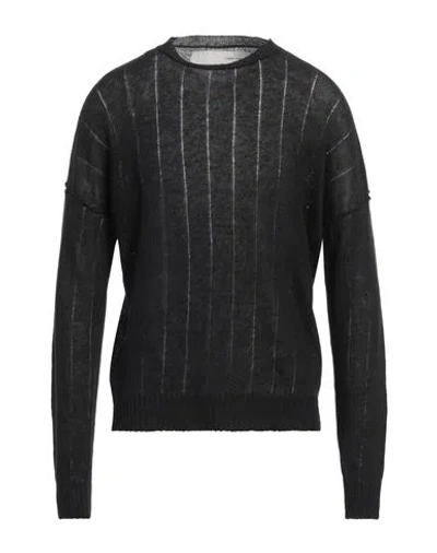 Isabel Benenato Man Sweater Black Size L Linen