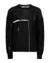 Isabel Benenato Man Sweater Black Size L Linen In Black