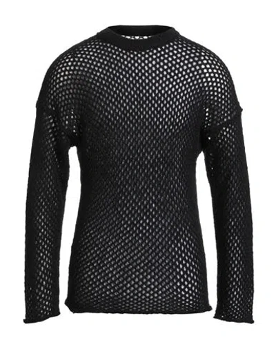Isabel Benenato Man Sweater Black Size L Mohair Wool, Polyamide, Wool
