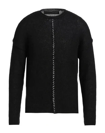 Isabel Benenato Man Sweater Black Size L Wool, Mohair Wool, Polyamide