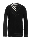 Isabel Benenato Man Sweater Black Size M Alpaca Wool, Polyamide In Black