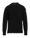Isabel Benenato Man Turtleneck Black Size M Cashmere, Wool
