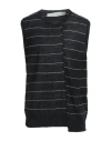 Isabel Benenato Man Sweater Black Size M Linen In Black