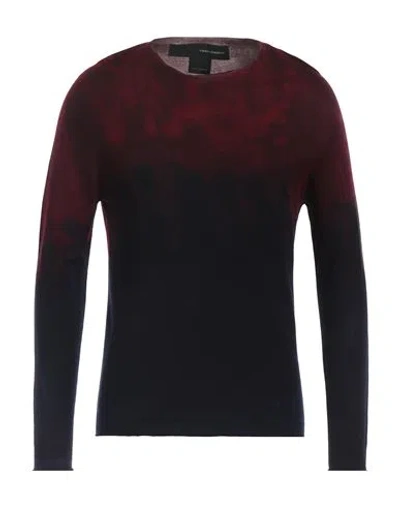 Isabel Benenato Man Sweater Burgundy Size L Virgin Wool In Red