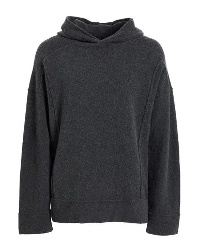 Isabel Benenato Man Sweater Charcoal Size L Merino Wool, Cashmere, Polyamide, Elastane