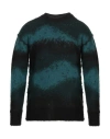 Isabel Benenato Man Sweater Deep Teal Size M Mohair Wool, Polyamide, Wool In Green