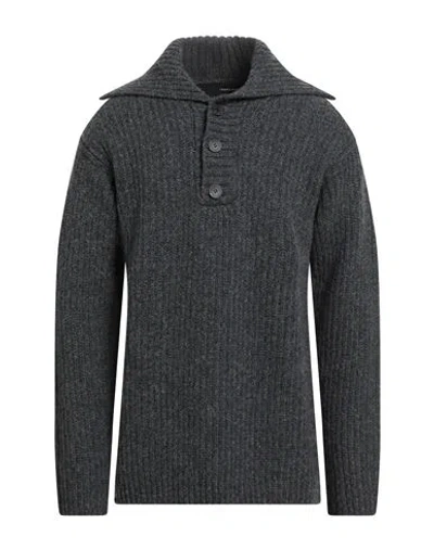 Isabel Benenato Man Sweater Grey Size M Virgin Wool In Black
