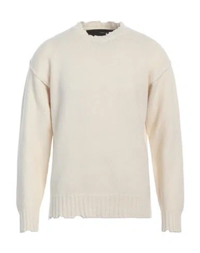 Isabel Benenato Man Sweater Ivory Size Xs Cashmere, Wool In White