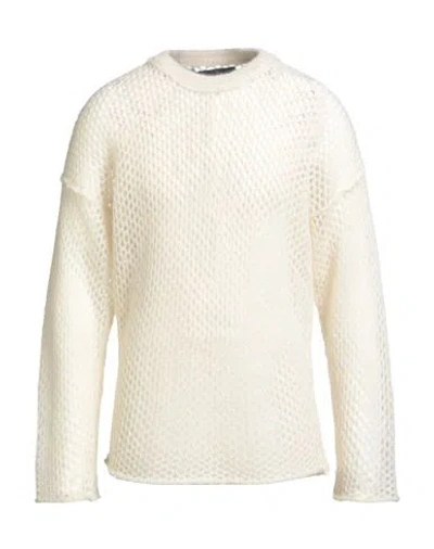 Isabel Benenato Man Sweater Ivory Size M Mohair Wool, Polyamide, Wool In White