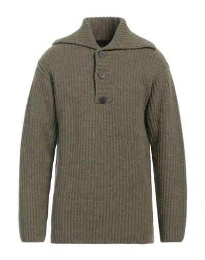 Isabel Benenato Man Sweater Khaki Size M Virgin Wool In Beige