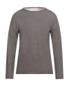 Isabel Benenato Man Sweater Lead Size M Cotton In Grey