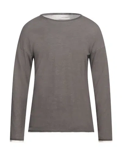 Isabel Benenato Man Sweater Lead Size M Cotton In Grey