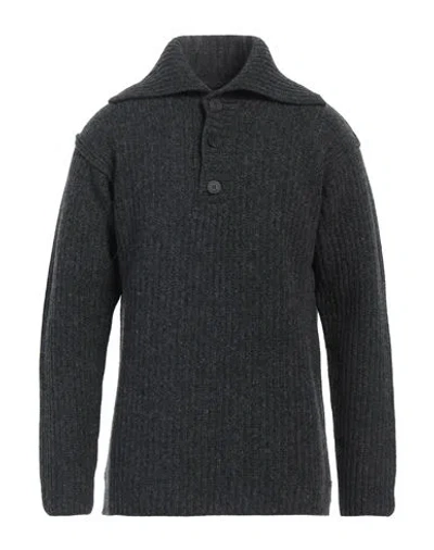 Isabel Benenato Man Sweater Lead Size Xl Virgin Wool In Gray
