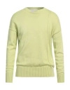 Isabel Benenato Man Sweater Lime Green Size M Cotton, Cashmere