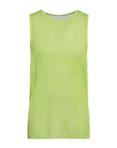 Isabel Benenato Man Sweater Lime Green Size M Viscose