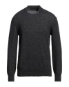 Isabel Benenato Man Sweater Charcoal Size M Alpaca Wool, Polyamide In Grey