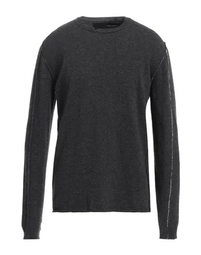 Isabel Benenato Man Sweater Steel Grey Size Xxl Virgin Wool