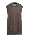 Isabel Benenato Man Sweater Taupe Size M Wool, Mohair Wool, Polyamide